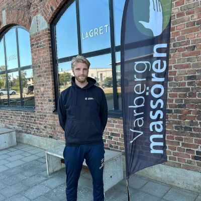 Utsidan av massage studio i Varberg