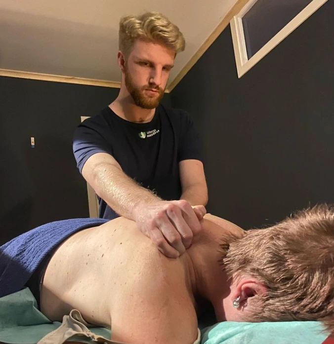 Utsidan av massage studio i Varberg